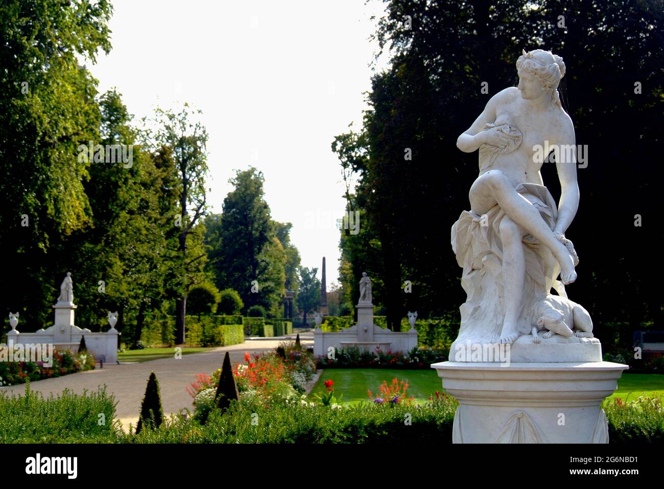 Statue of Diana in Park Sanssouci, Potsdam Stock Photo