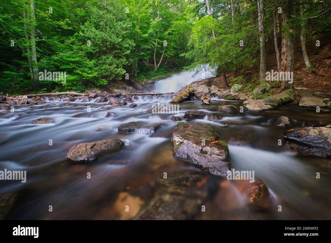 Fish Hatchery Falls is located in the Muskoka Lakes District near