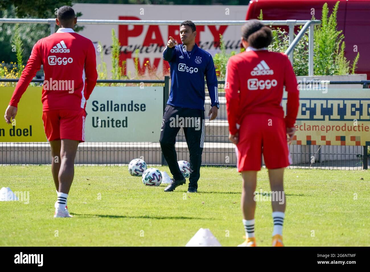 OLDENZAAL, NETHERLANDS - JULY 7: assistant coach Michael Reiziger of Ajax  during a Training Session of Ajax at Sportpak Vondersweijde on July 7, 2021  in Oldenzaal, Netherlands. (Photo by Jeroen Meuwsen/Orange Pictures
