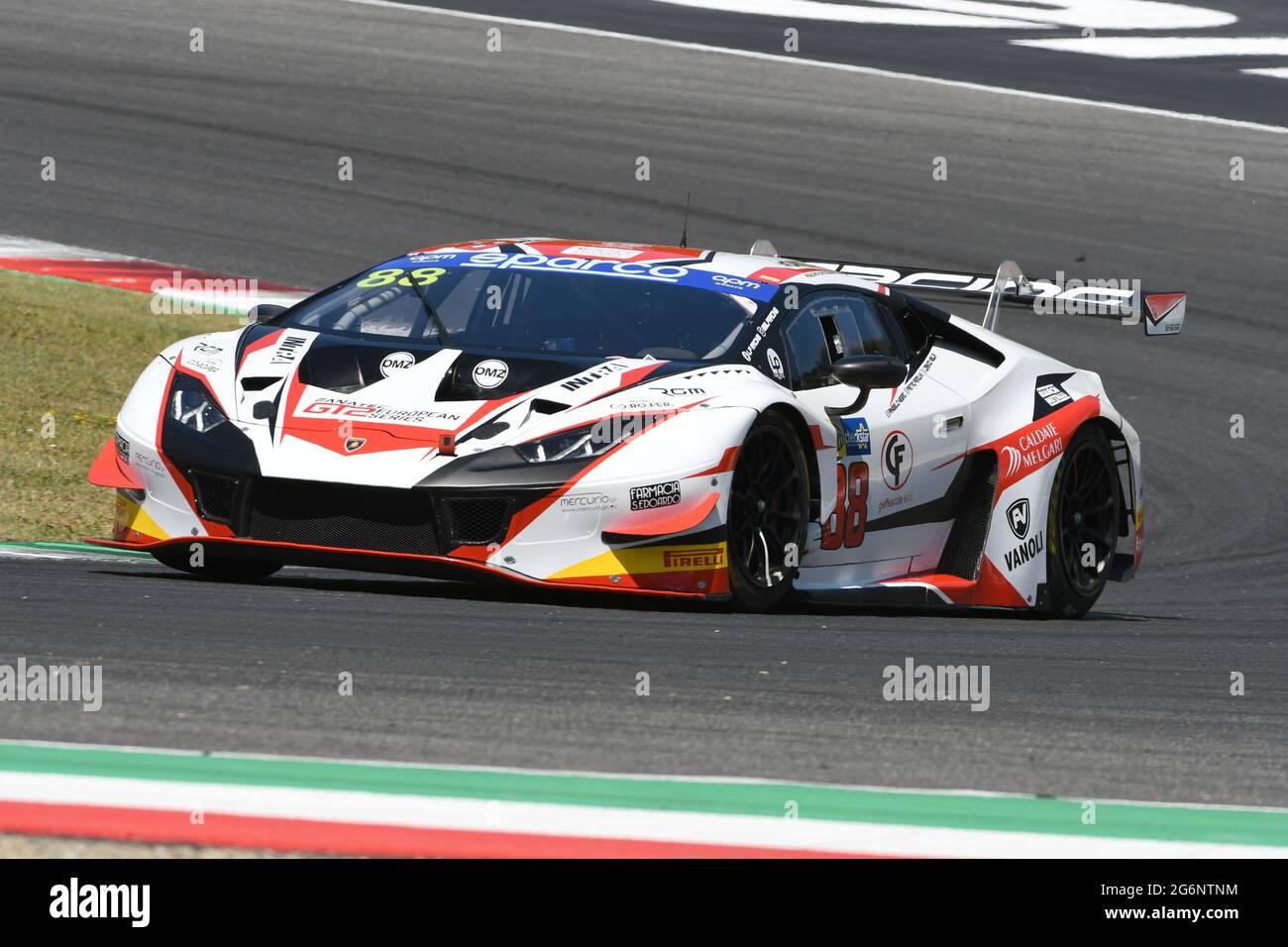 Scarperia, IT July 2, 2021: Lamborghini Huracan GT3 Evo of Team LP Racing  drive by Perolini - Negro - Veglia in action during Qualifyng Session Stock  Photo - Alamy