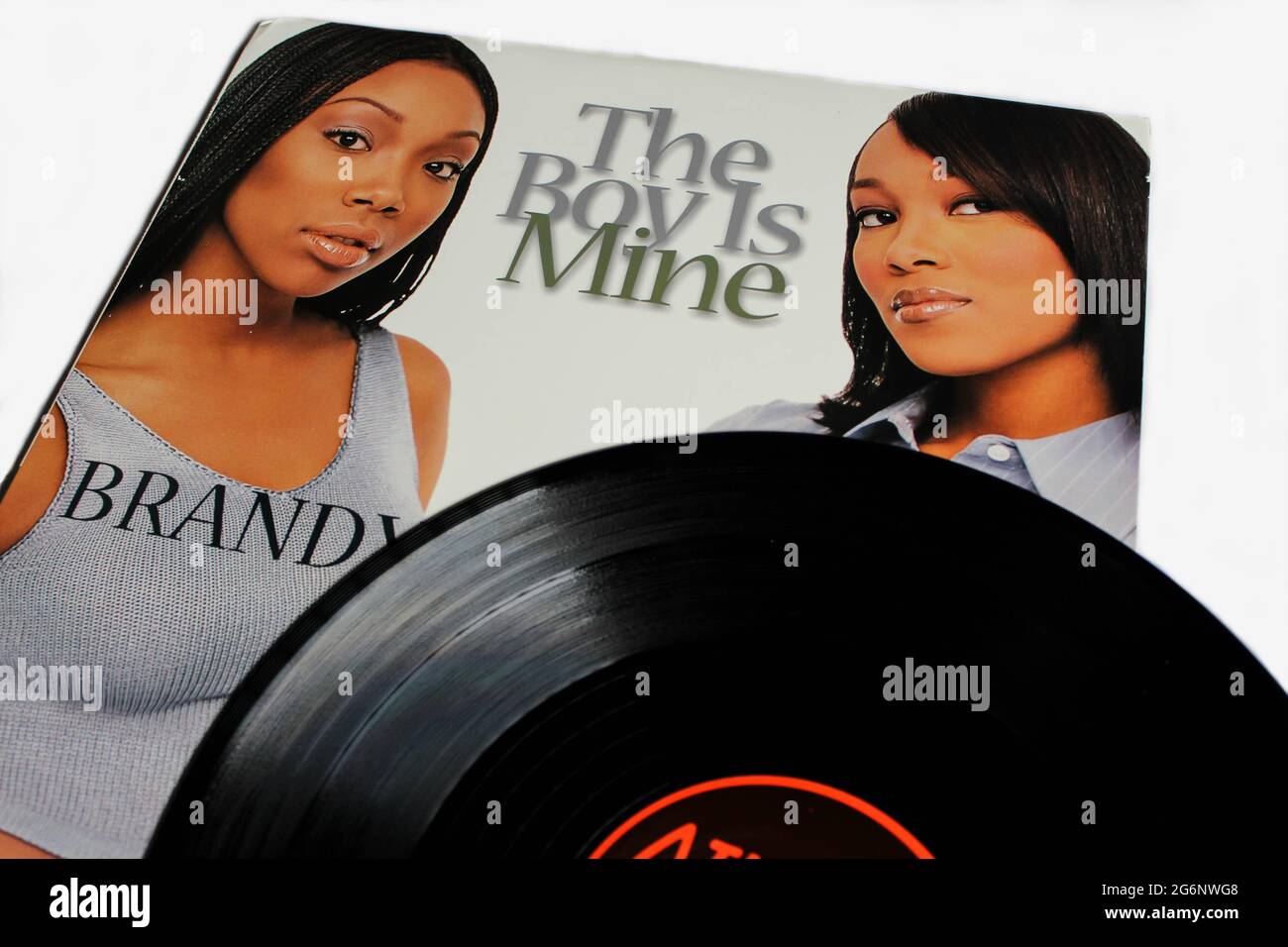 vinkel optager Ægte Hip-hop and R&B artists, Brandy and Monica single music album on vinyl  record LP disc. Titled: The Boy is Mine album cover Stock Photo - Alamy