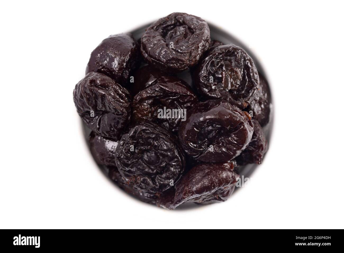 Prunes Isolated on a White Background Stock Photo