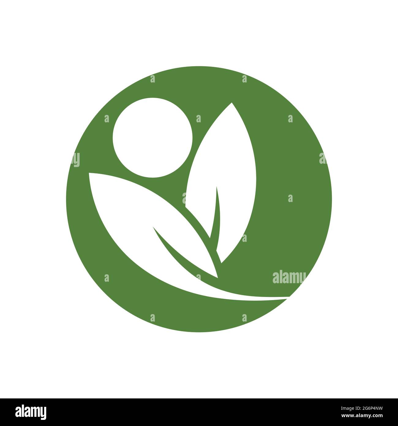 modern people leaf logo vector illustration design template Stock ...