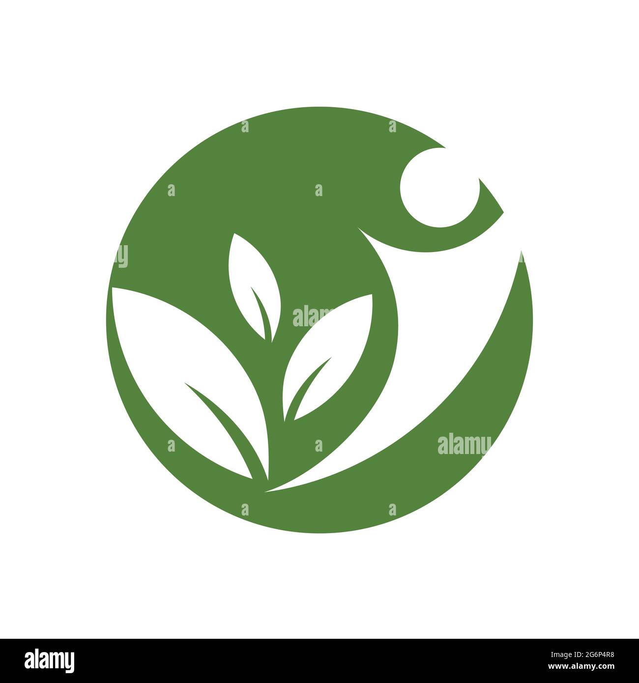 modern people leaf logo vector illustration design template Stock ...