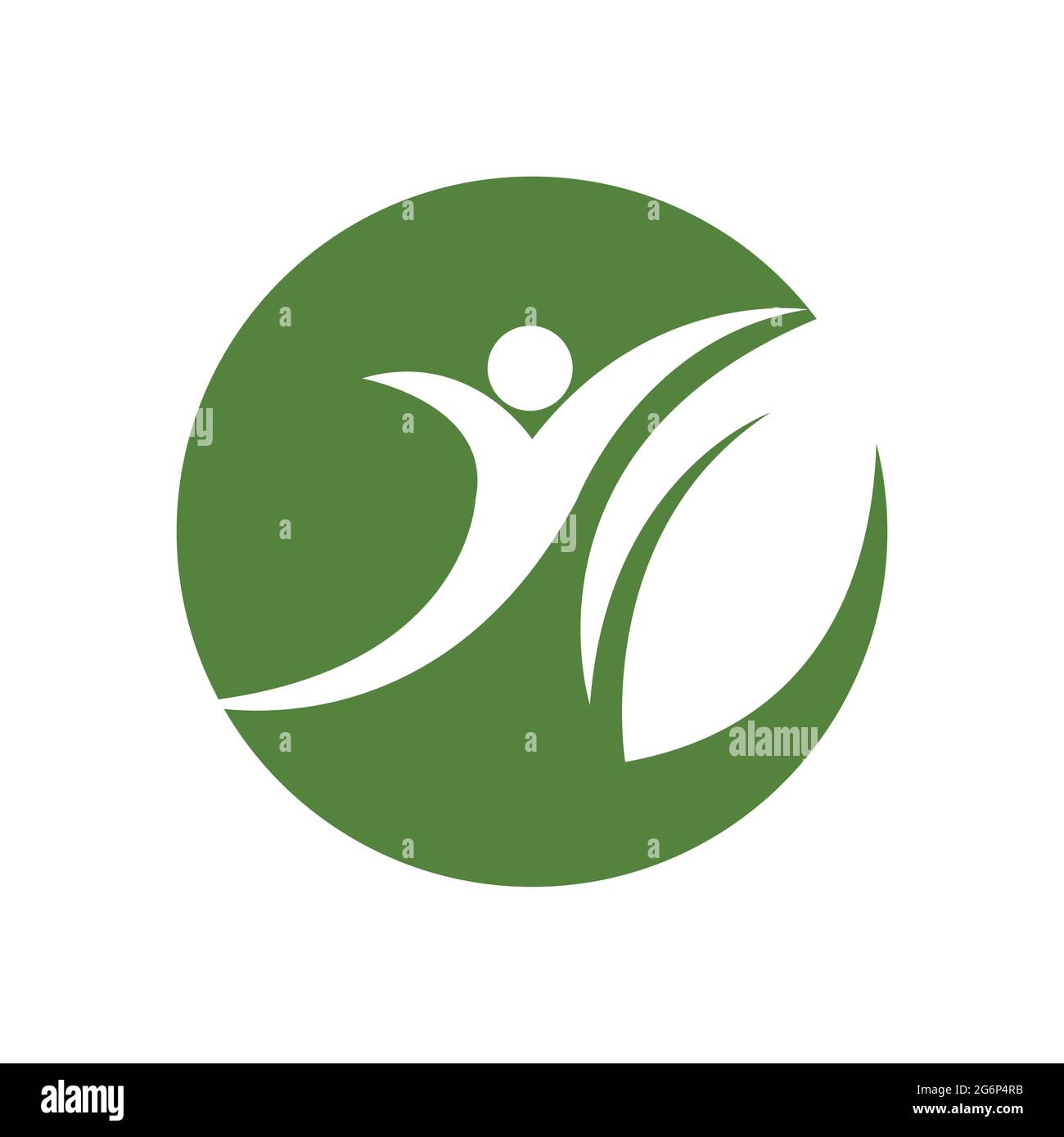 modern people leaf logo vector illustration design template Stock ...