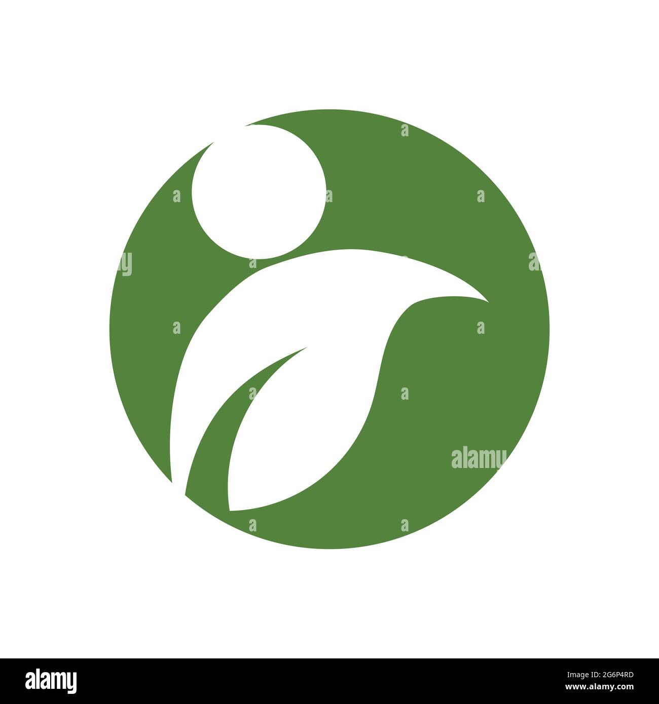 modern people leaf logo vector illustration design template Stock ...