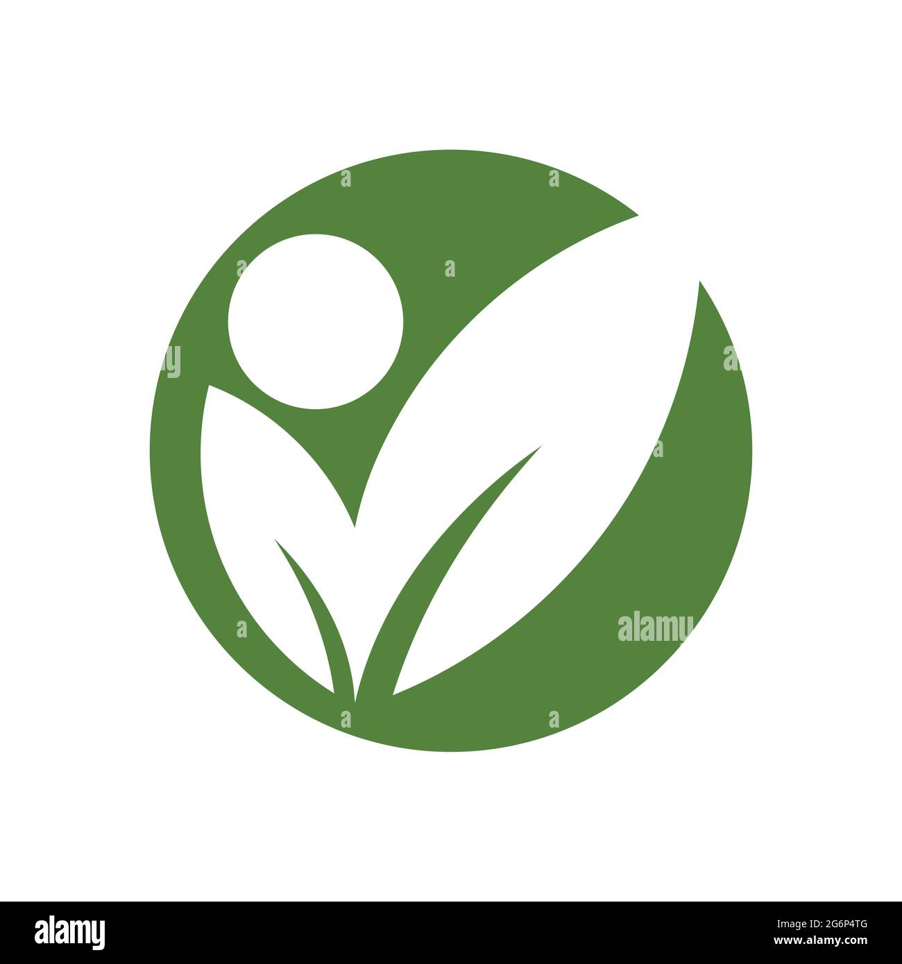 modern people leaf logo vector illustration design template Stock ...