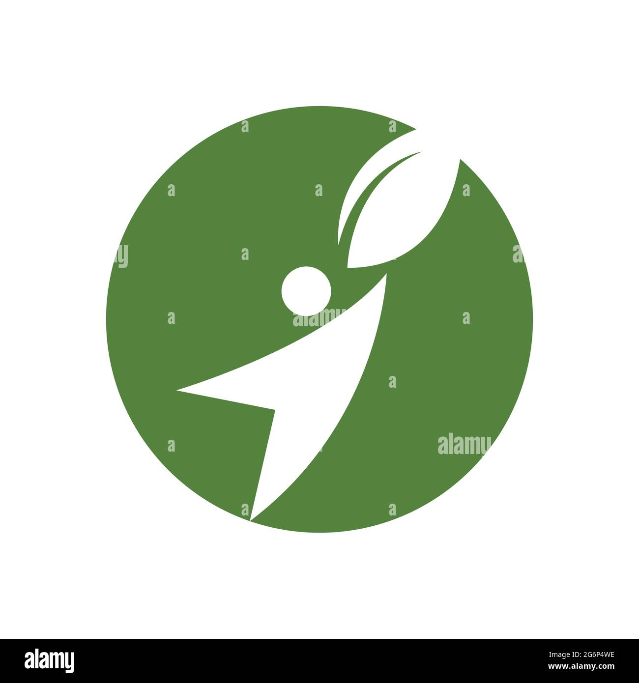 modern people leaf logo vector illustration design template Stock ...
