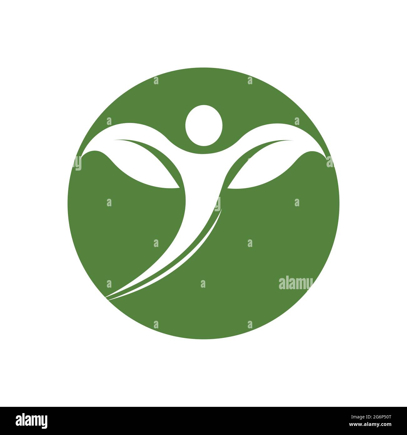 modern people leaf logo vector illustration design template Stock ...