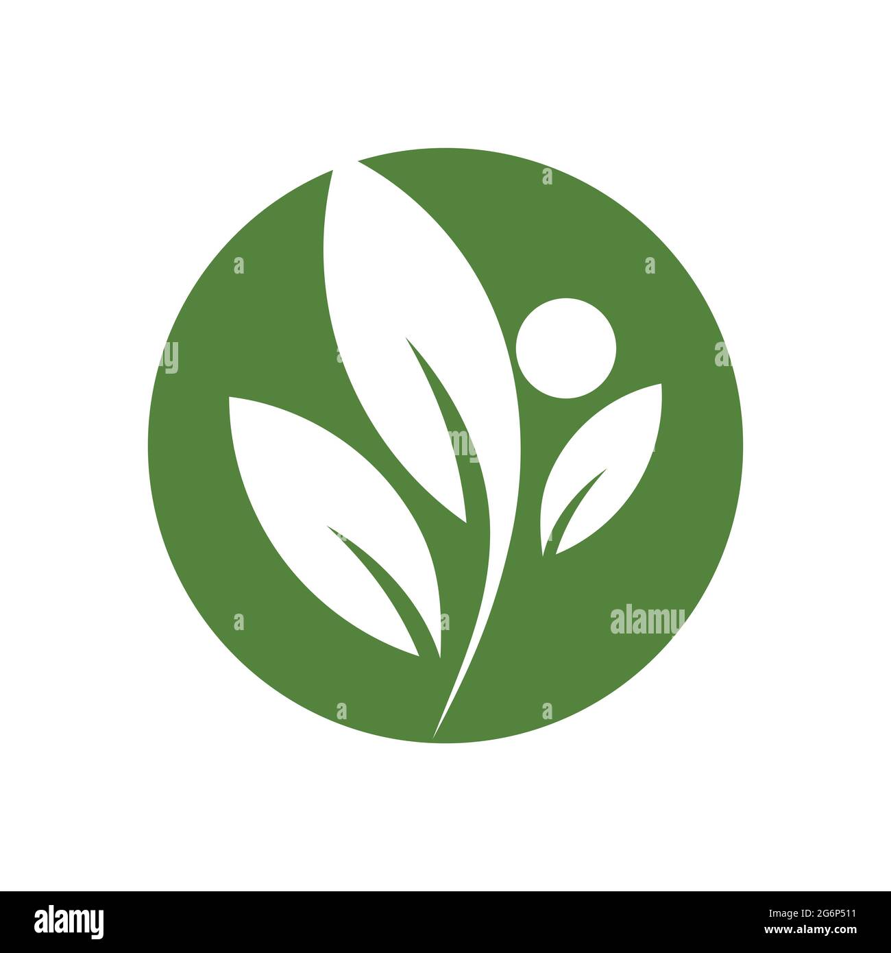 modern people leaf logo vector illustration design template Stock ...