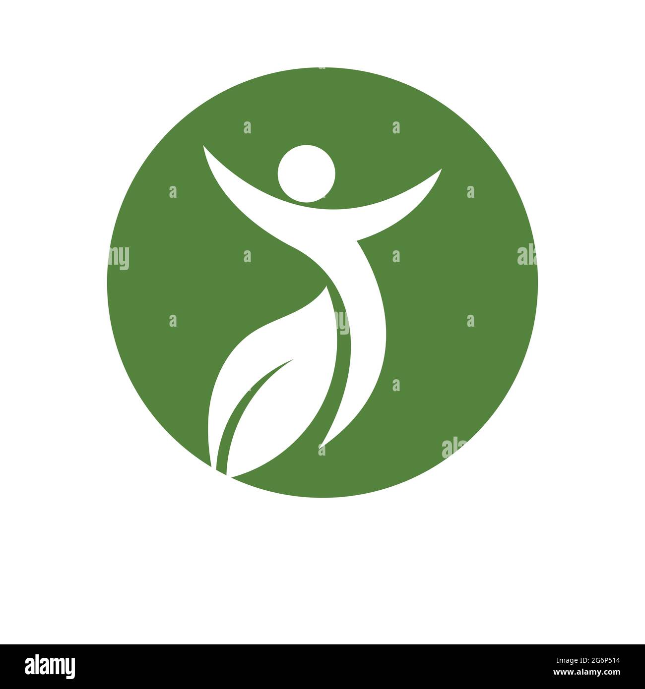 modern people leaf logo vector illustration design template Stock ...