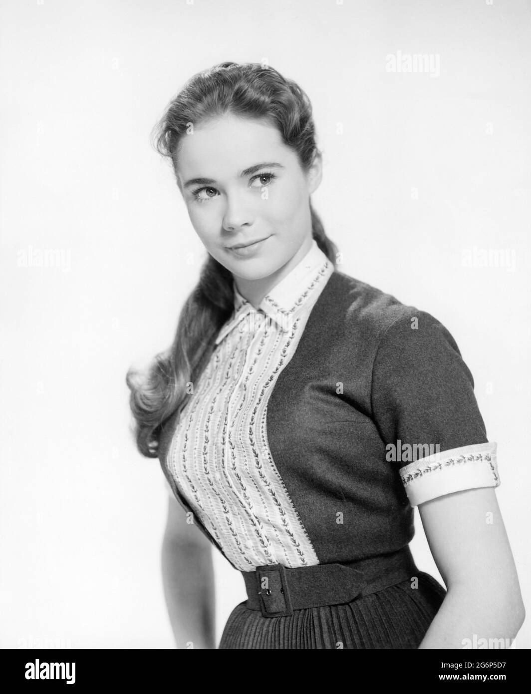 Heather Sears, Half-Length Publicity Portrait for the Film, 'The Story of Esther Costello',  Columbia Pictures, 1957 Stock Photo