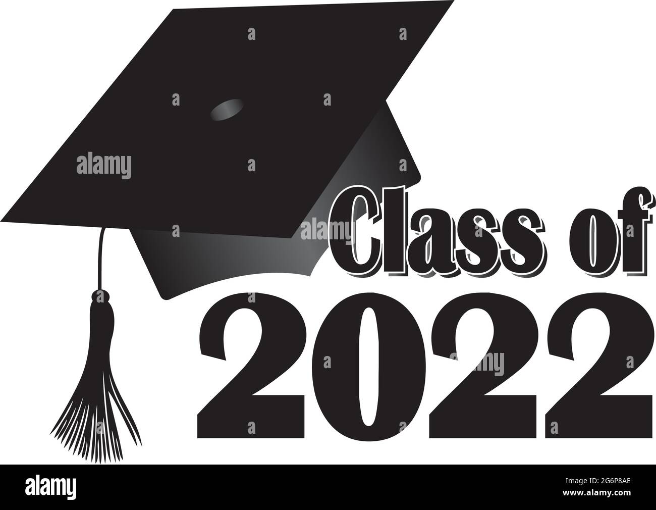 Class of 2022 Graduation Cap Stock Vector Image & Art Alamy