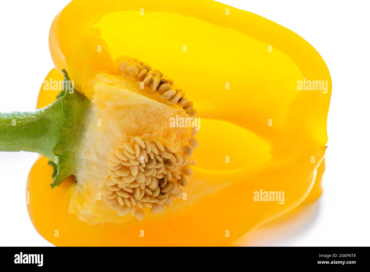 Close up of a yellow bell pepper Stock Photo