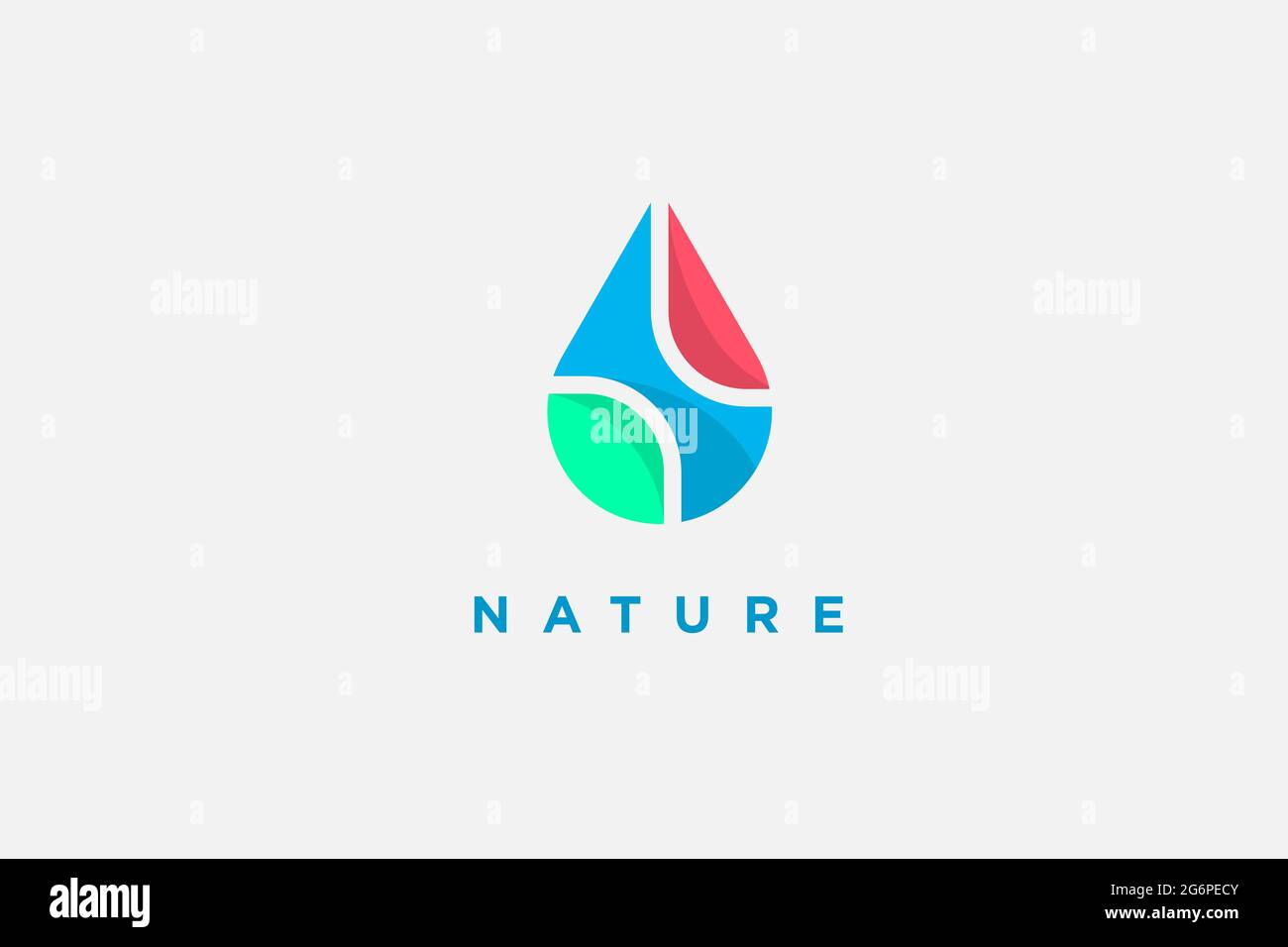 water drop nature Logo Template vector illustration design, usable logo ...