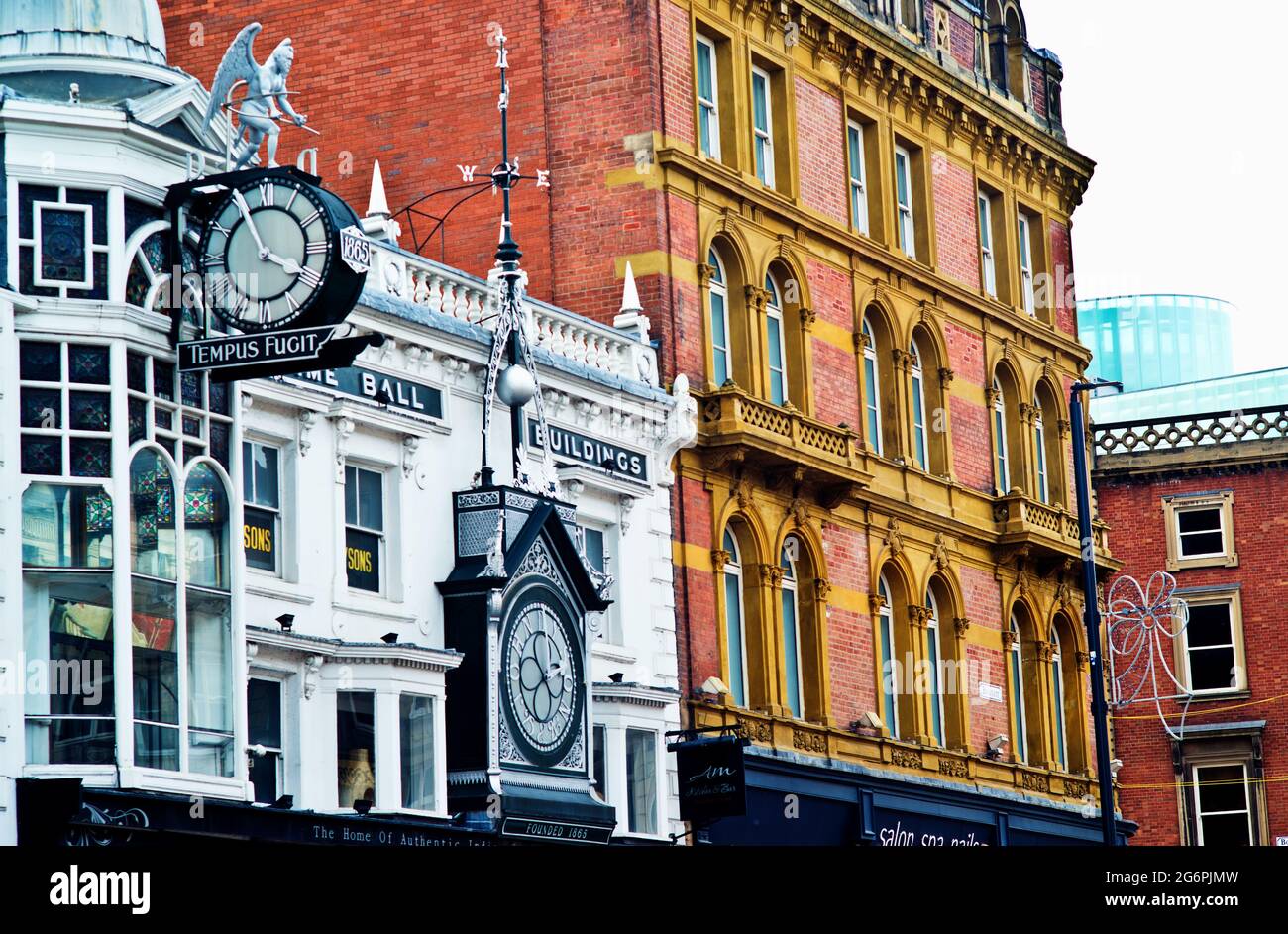 Time Ball Buildings, Leeds, England Stock Photo