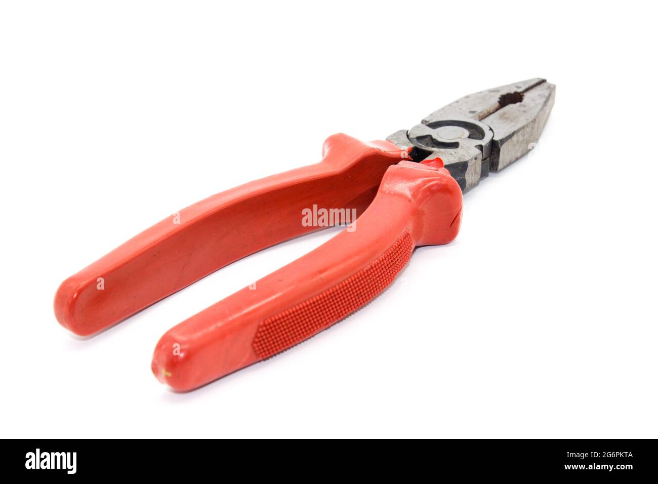 A picture of wire cutter isolated on white background Stock Photo