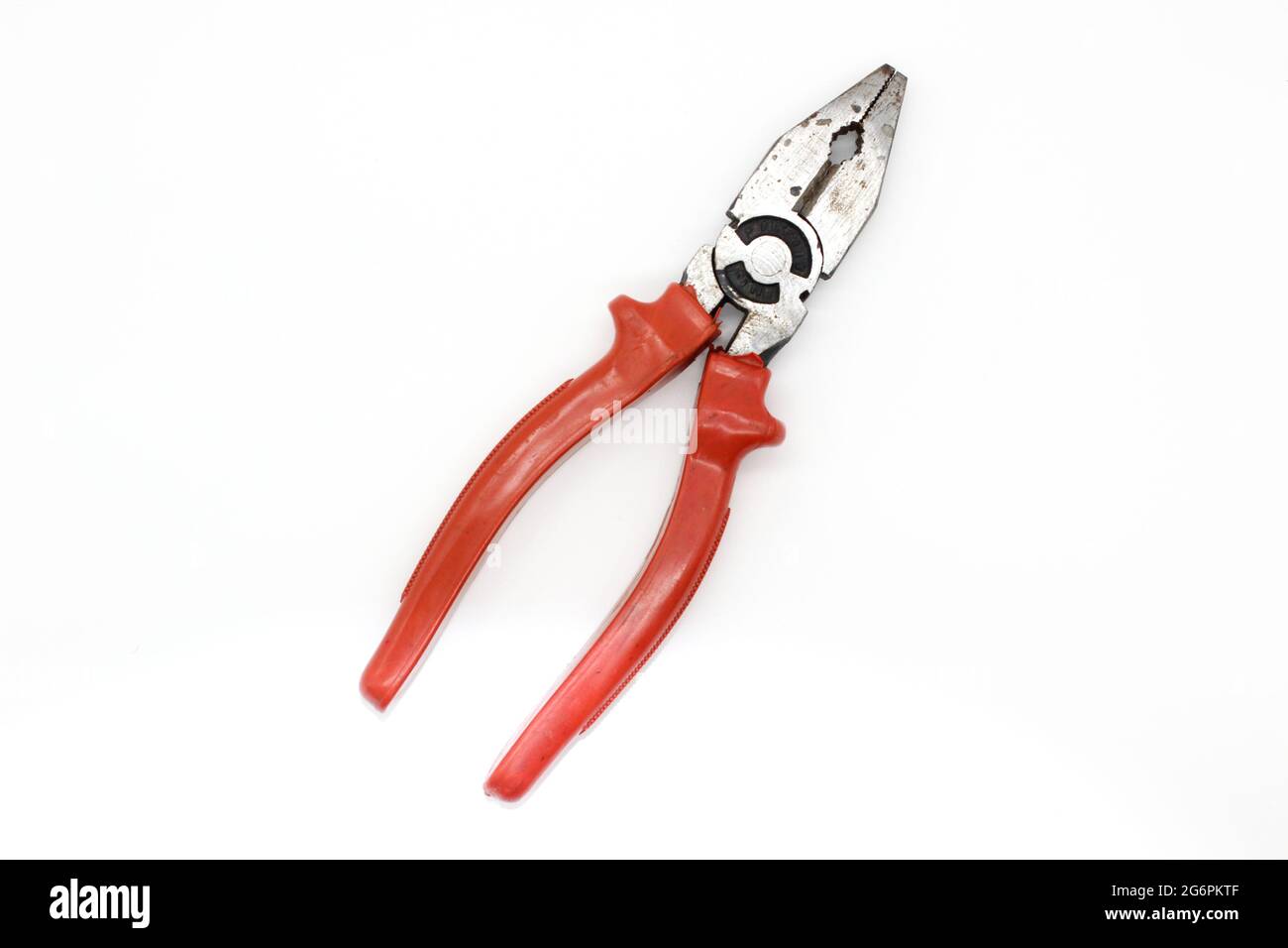 A picture of wire cutter isolated on white background Stock Photo