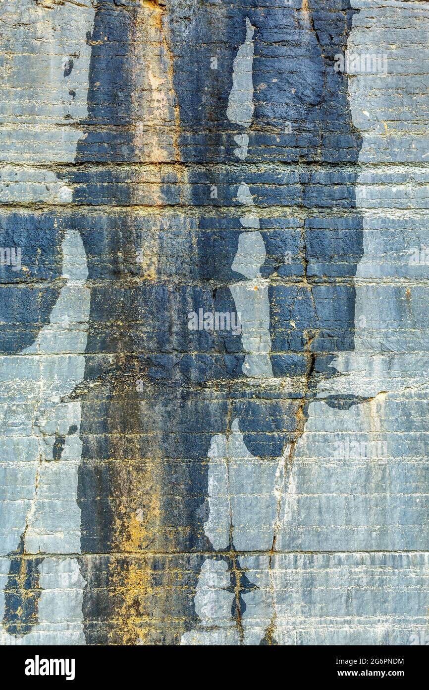 Abstract patterns of water on a rock wall Stock Photo - Alamy
