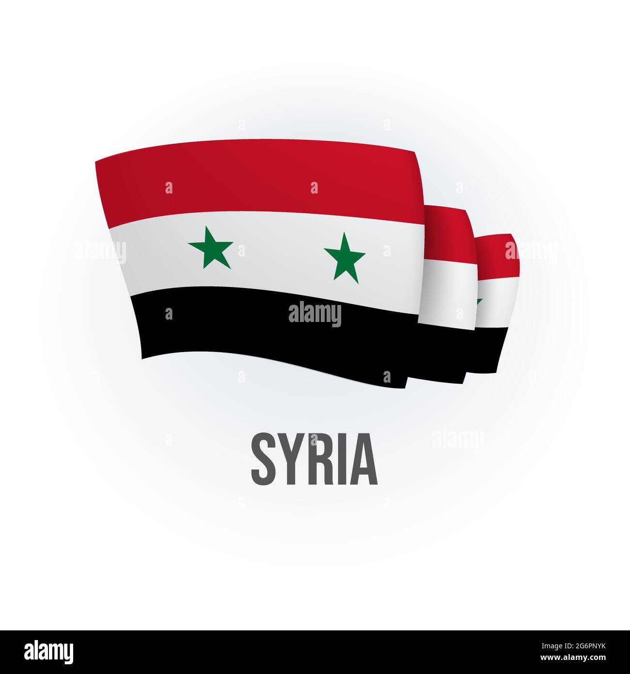 Syria Flag, Stock vector