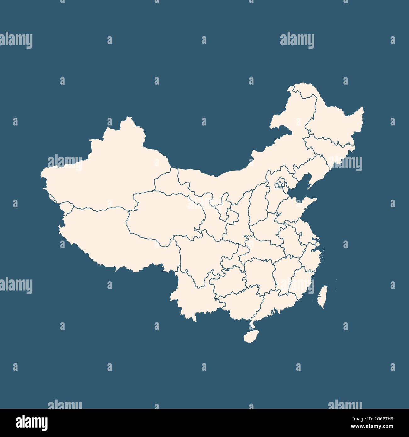 China map Stock Vector Images - Alamy