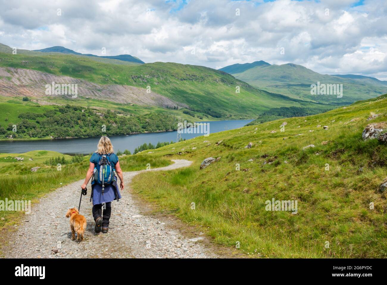 Female dog walker hi-res stock photography and images - Alamy
