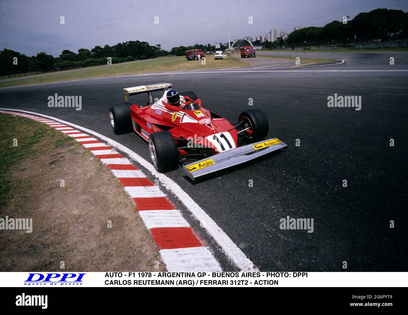 AUTO - F1 1978 - ARGENTINA GP - BUENOS AIRES - PHOTO: DPPI CARLOS REUTEMANN (ARG) / FERRARI 312T2 - ACTION Stock Photo