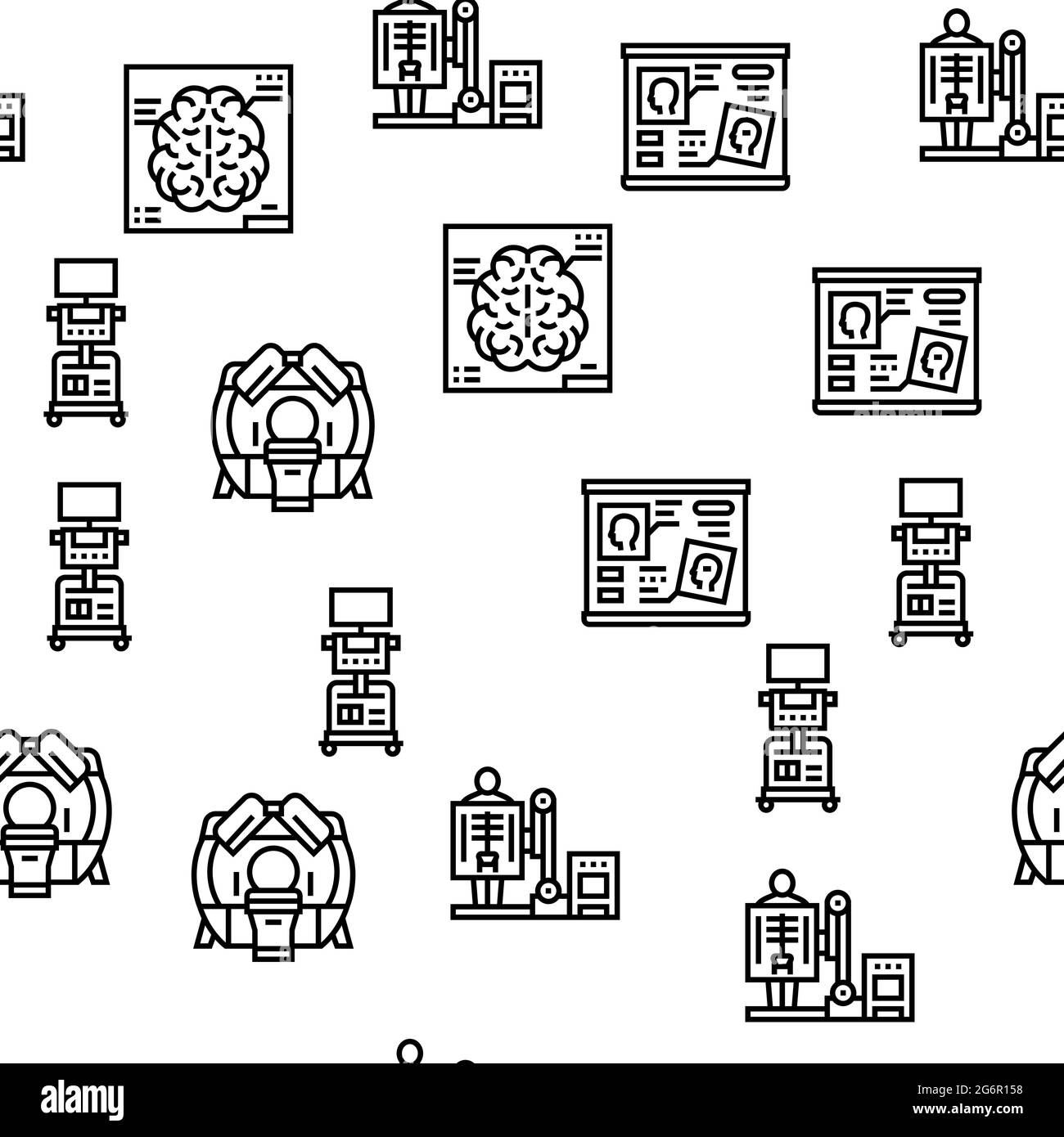 Radiology Equipment Vector Seamless Pattern Stock Vector Image & Art