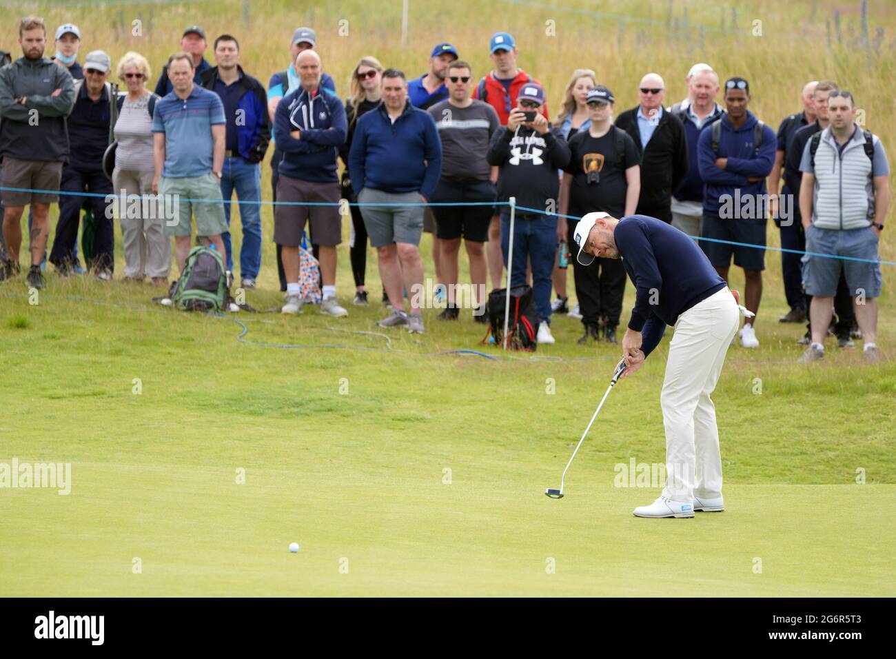 Lee Westwood on the 11th green during day one of the Aberdeen Standard ...