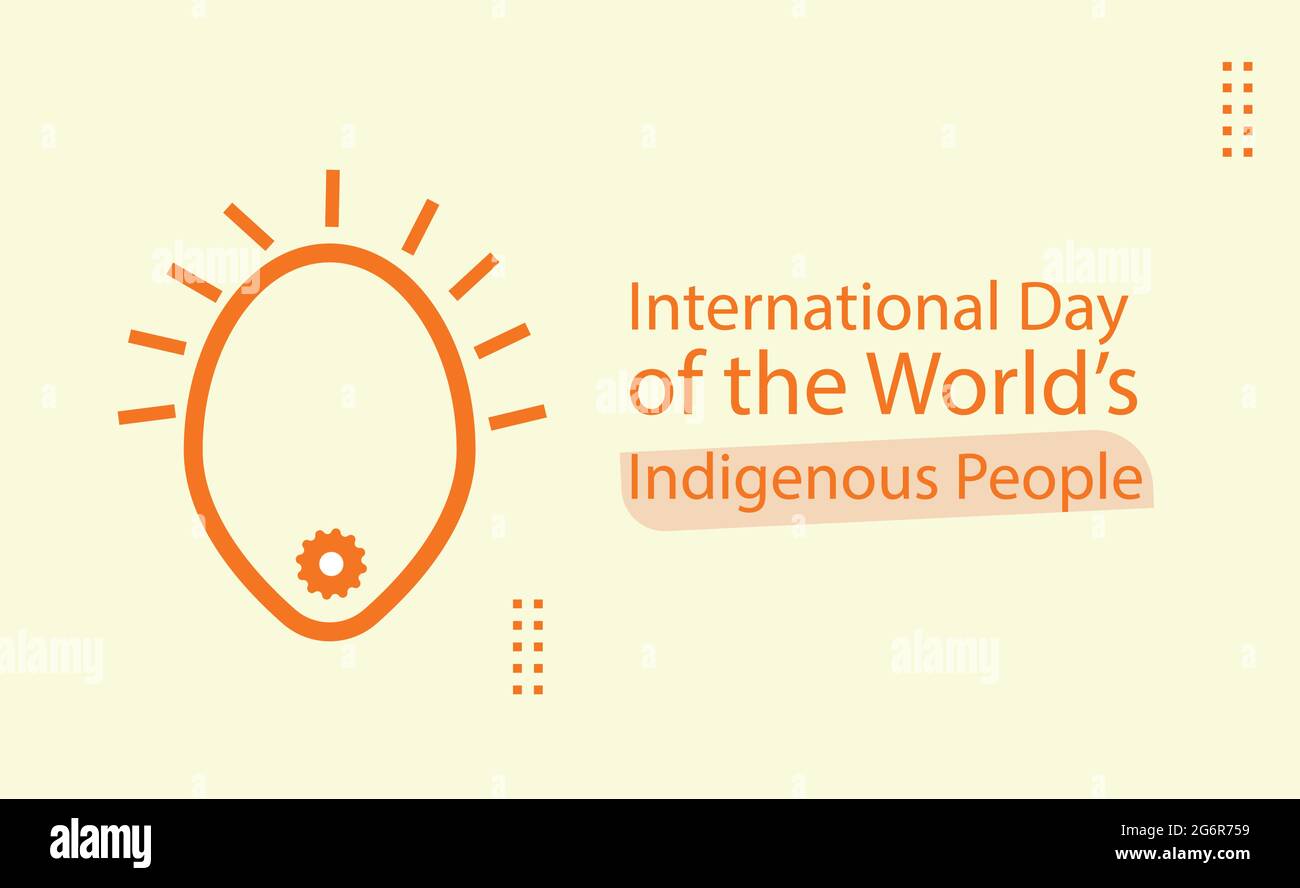 International Day of the World’s Indigenous People vector template ...