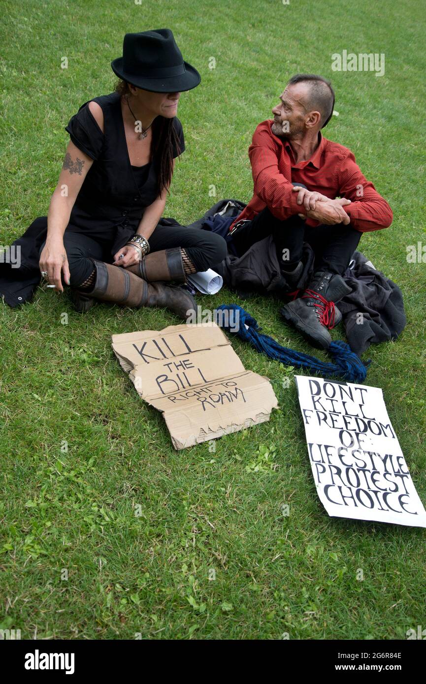Kill the Bill. Gypsy, Roma and traveller communities protest in ...