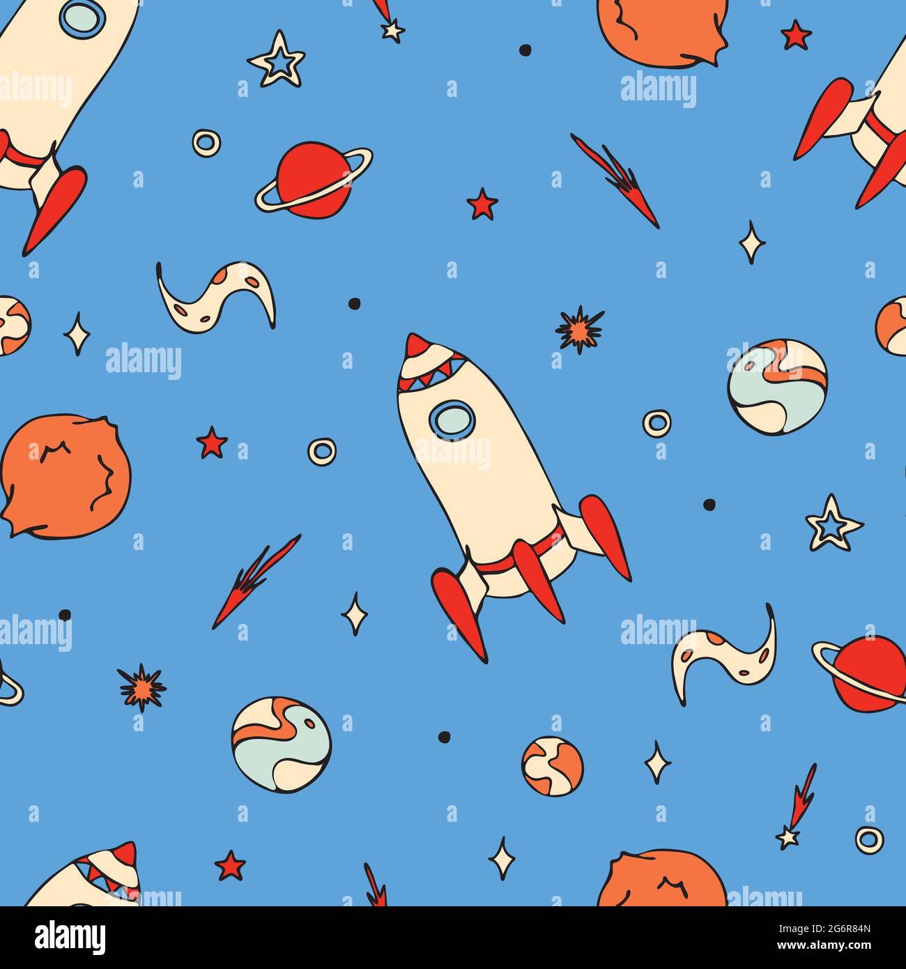 Seamless vector pattern with cartoon rocket and planets on light blue background. Simple space wallpaper design for children Stock Vector Image & Art - Alamy Seamless vector pattern with cartoon rocket and planets on light blue background. Simple space wallpaper design for children Stock Vector Image & Art - Alamy