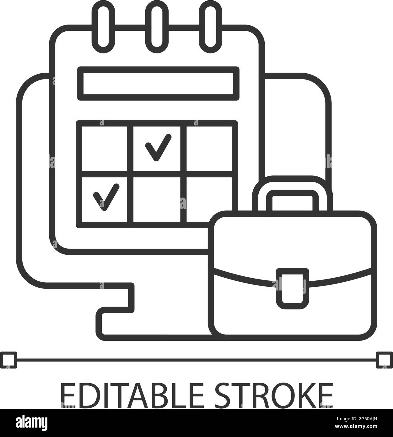 Online work calendar linear icon Stock Vector Image Art Alamy Online work calendar linear icon Stock Vector Image Art Alamy