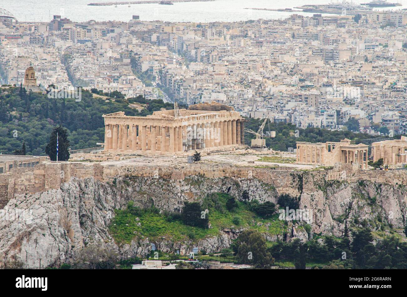Iconic view of the Acropolis of Athens, Greece Stock Photo - Alamy