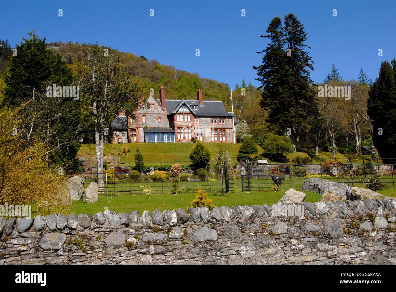 Attractive large house in Tighnabruaich, Argyll & Bute, Scotland Stock Photo