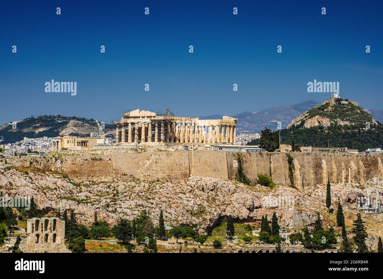Iconic view of the Acropolis of Athens, Greece Stock Photo - Alamy
