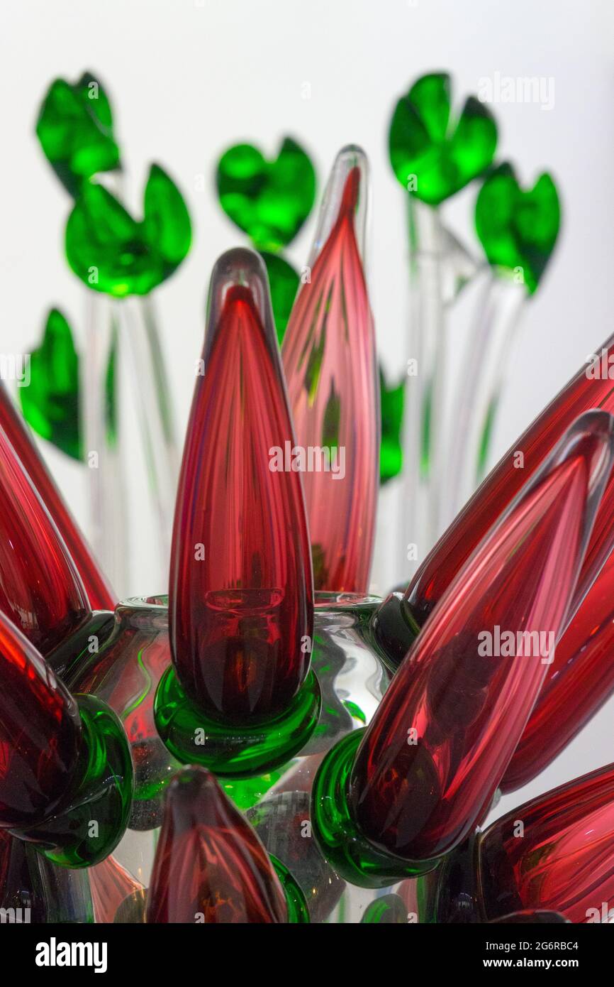 Novy Bor, Czech Republic, Novotny Museum of Glass focused on contemporary art glass Stock Photo