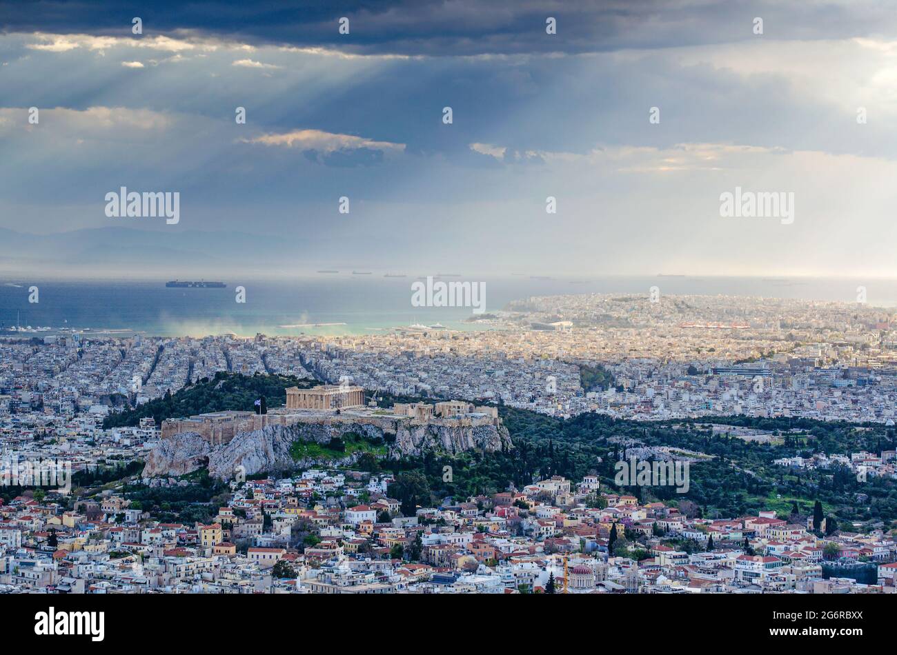 Iconic view of the Acropolis of Athens, Greece Stock Photo - Alamy