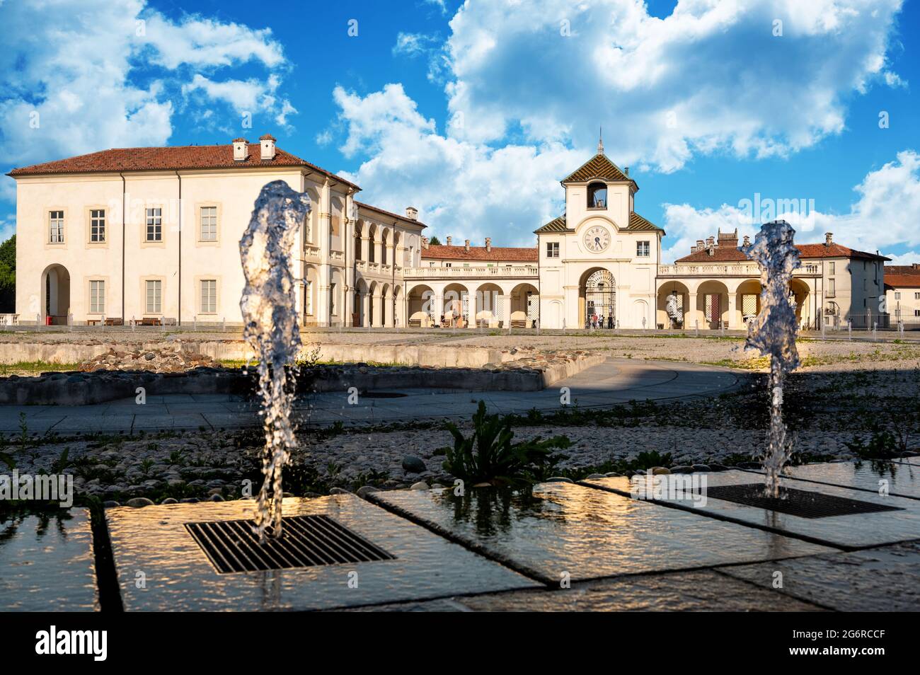 Venaria Reale,Piedmont,Italy. June 2021. Stunning view of the clock
