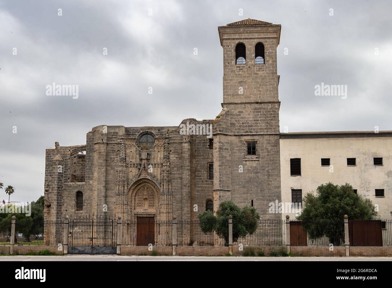 The monastery of La Victoria is a former convent in the Spanish town El Puerto de Santa María, erected in the early 16th century by the lords of the t Stock Photo