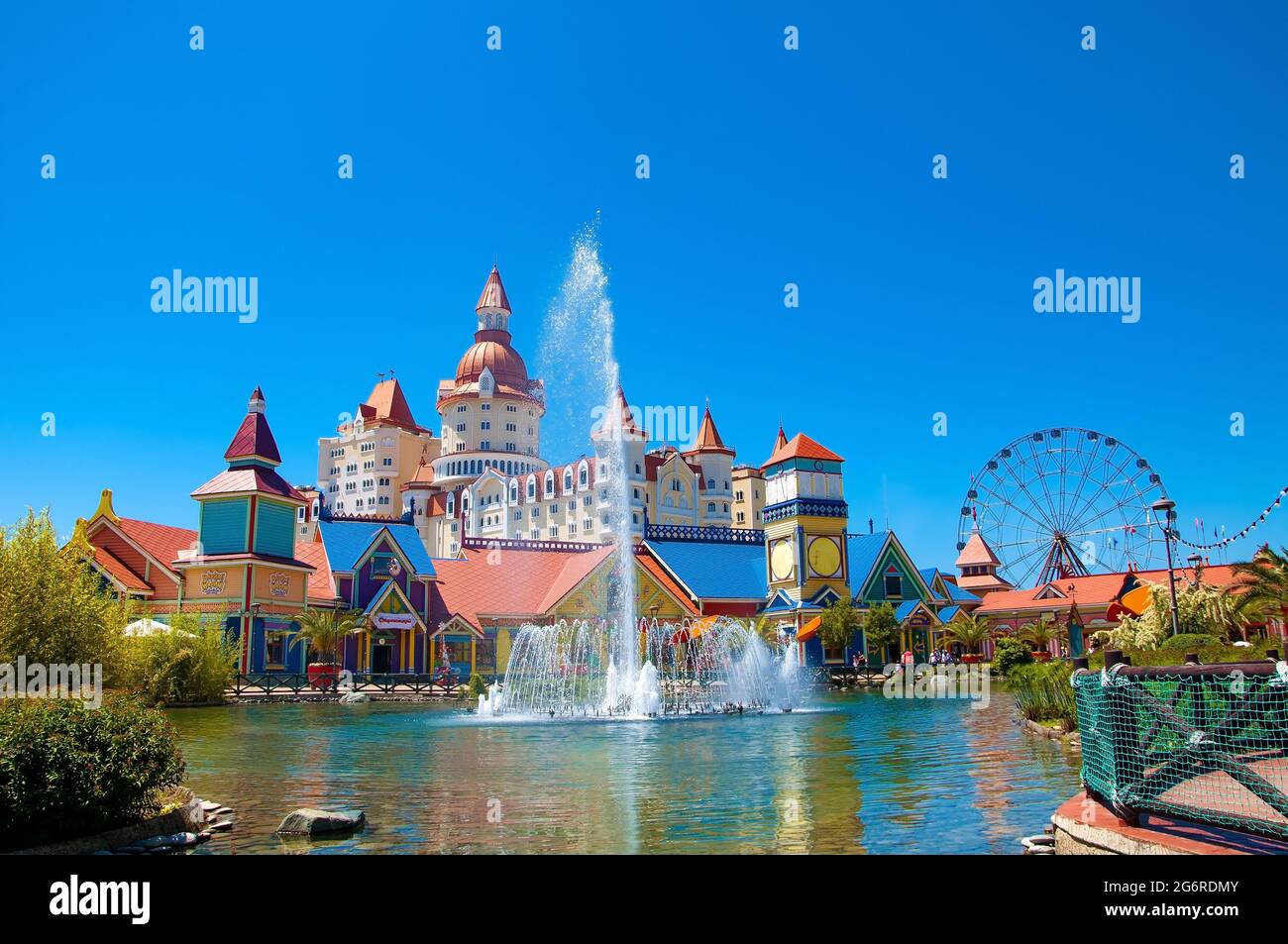 Sochi, Russia - June 1 , 2021: Sochi theme park with attractions ...