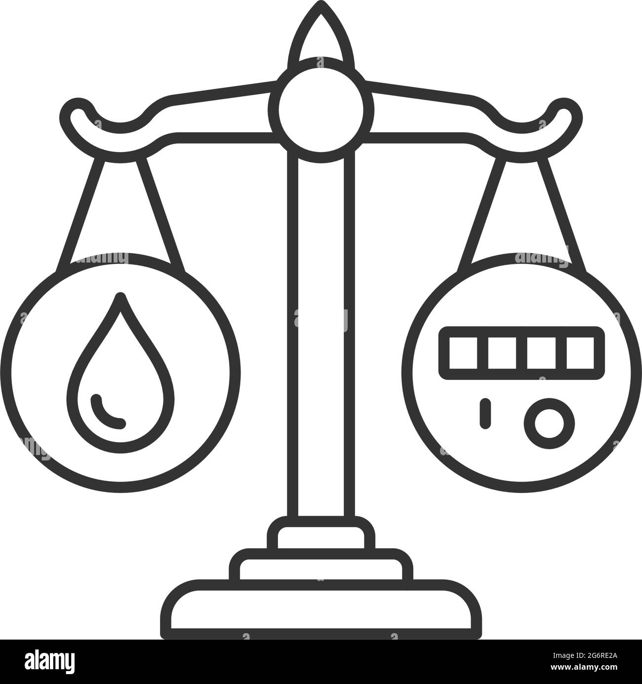Rational water consumption linear icon Stock Vector Image & Art - Alamy