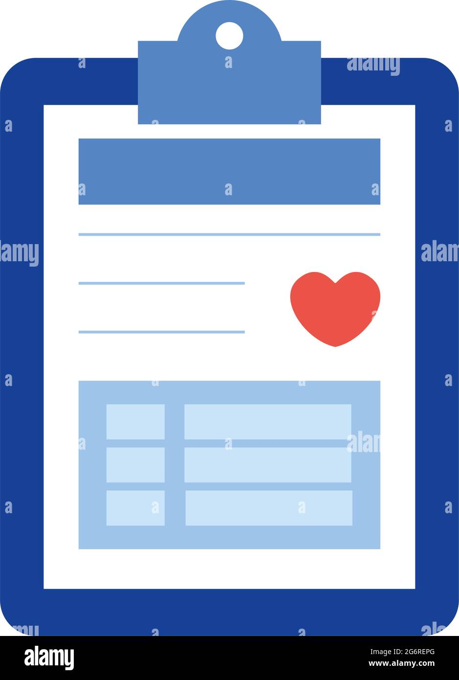 clipboard with medical report isolated icon Stock Vector Image & Art ...