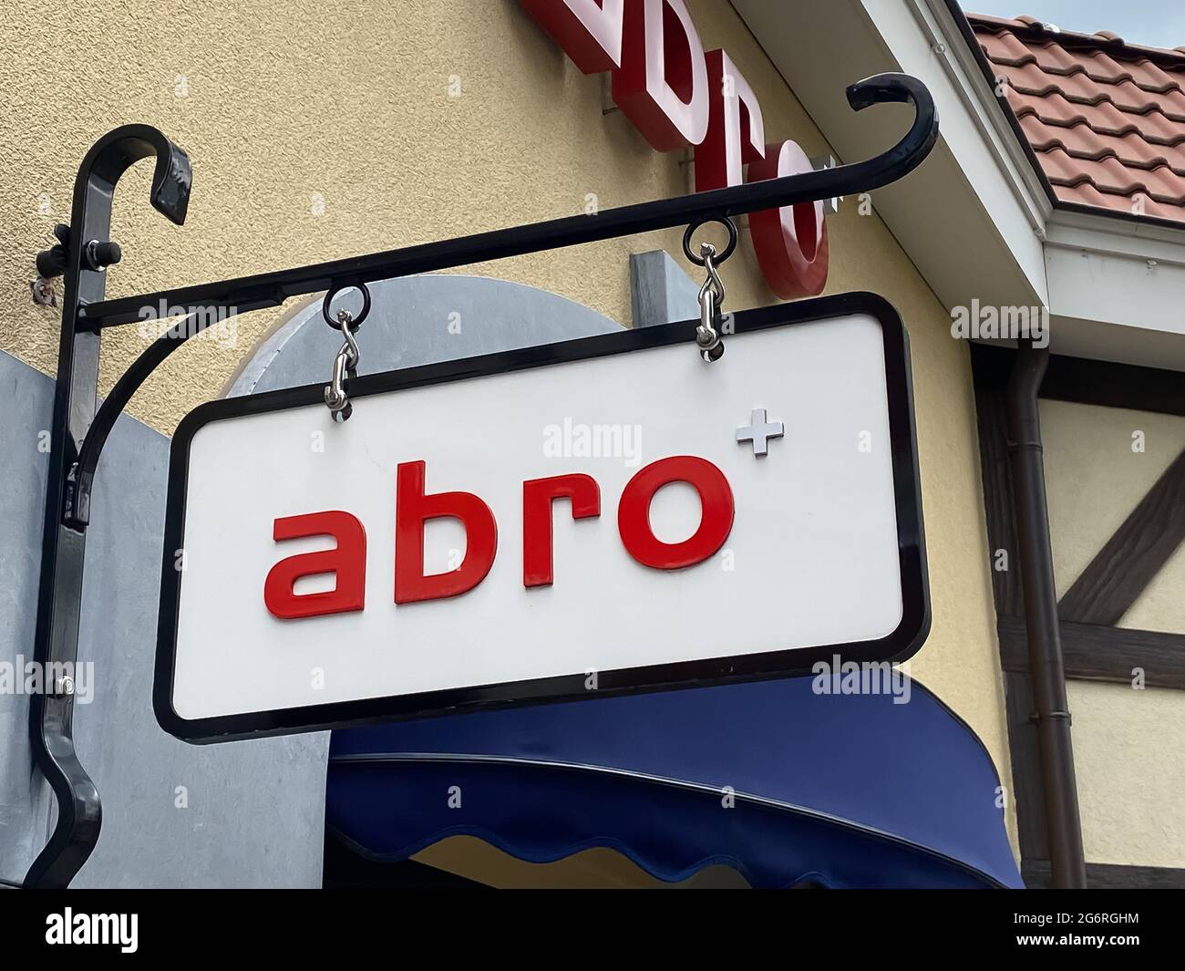 Roermond, Netherlands - July 1. 2021: View on store facade with logo  lettering sign of abro handbags and accessories fashion label Stock Photo -  Alamy