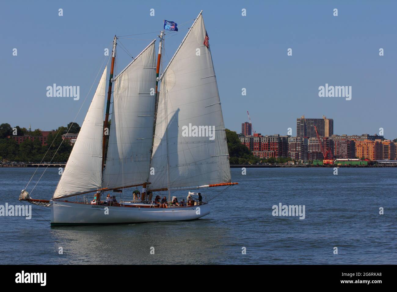 Boat onthe sea during navigation Stock Photo