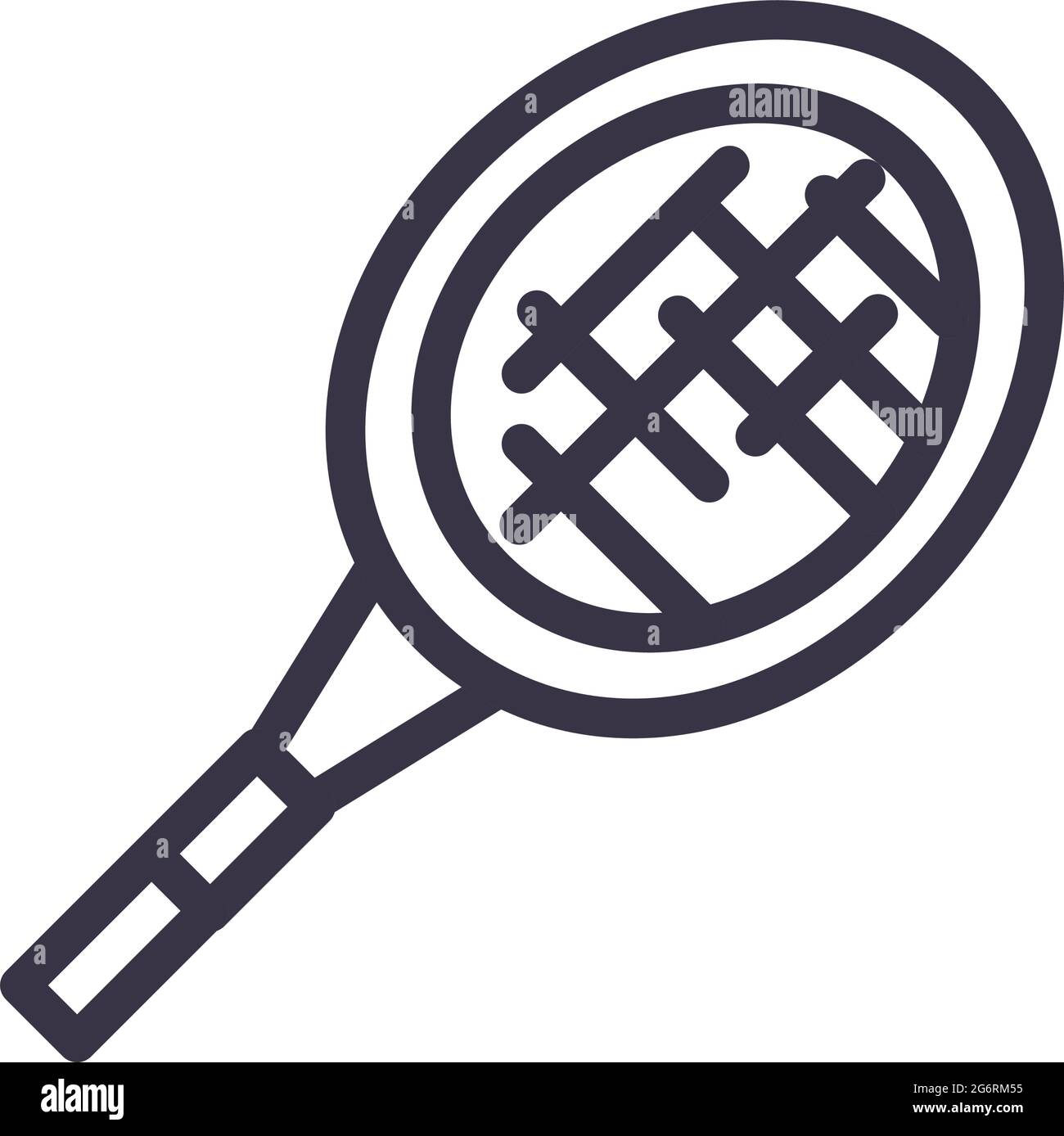 tennis racket isolated, line style Stock Vector Image & Art - Alamy