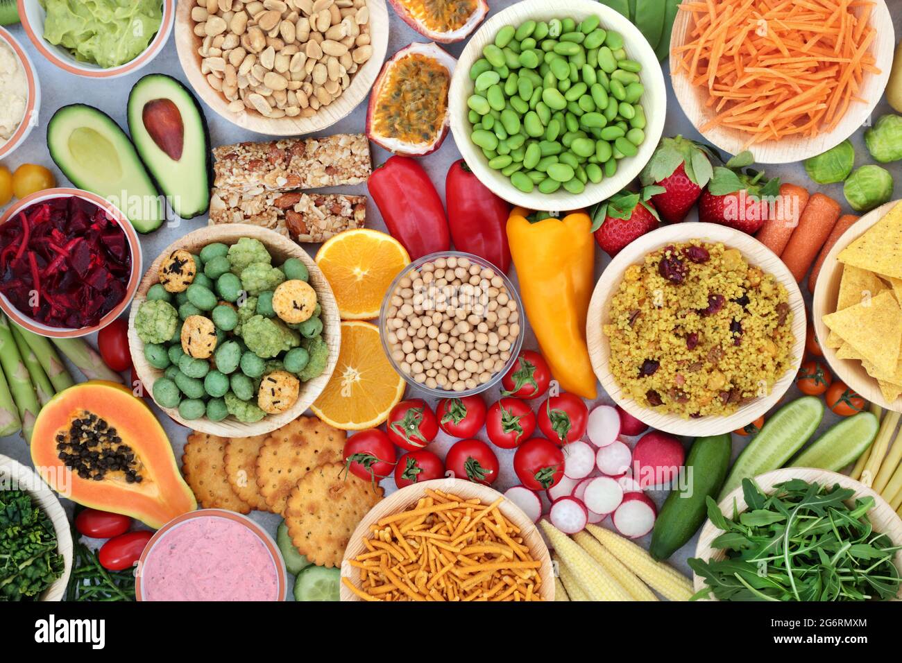 Vegan healthy food for vitality & fitness with plant based foods high