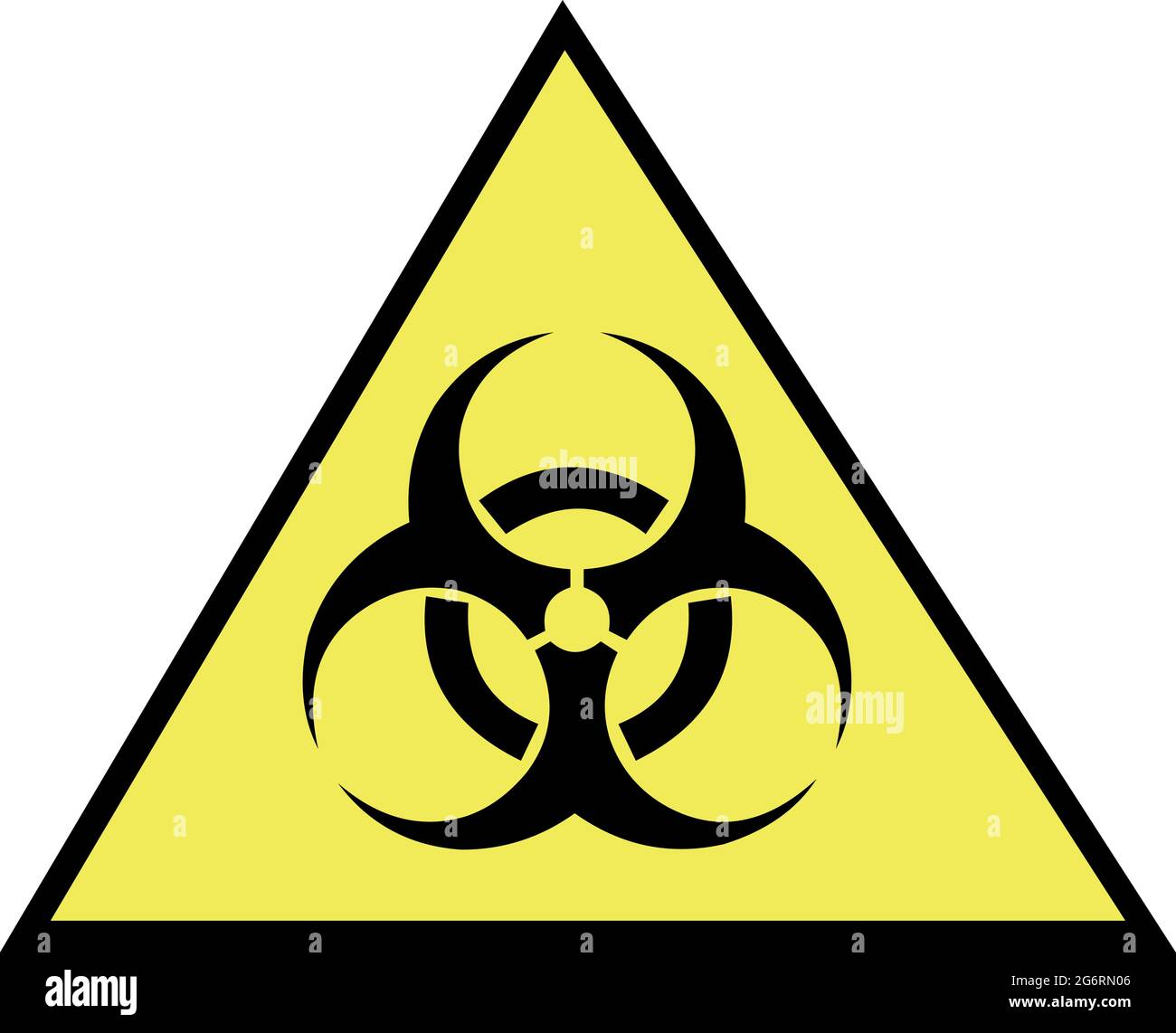 Vector illustration of biohazard symbol or icon Stock Vector