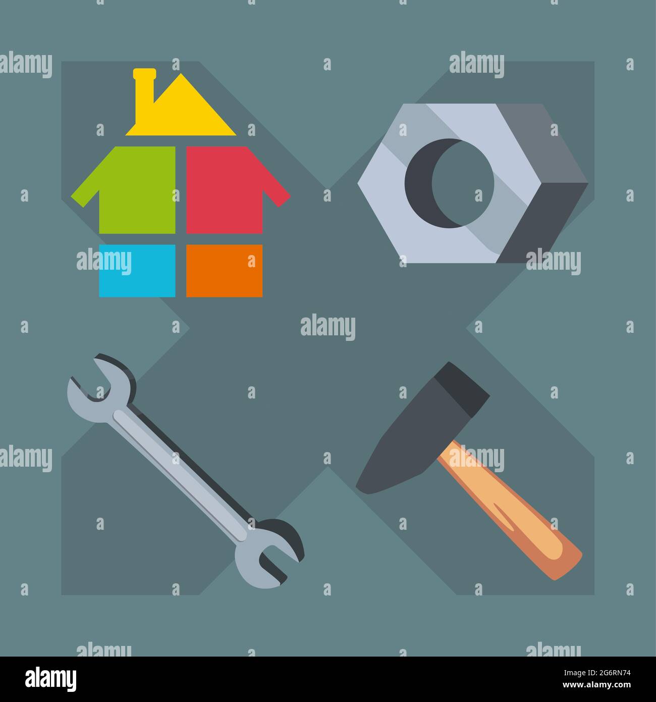 set of working tool for construction Stock Vector Image & Art - Alamy