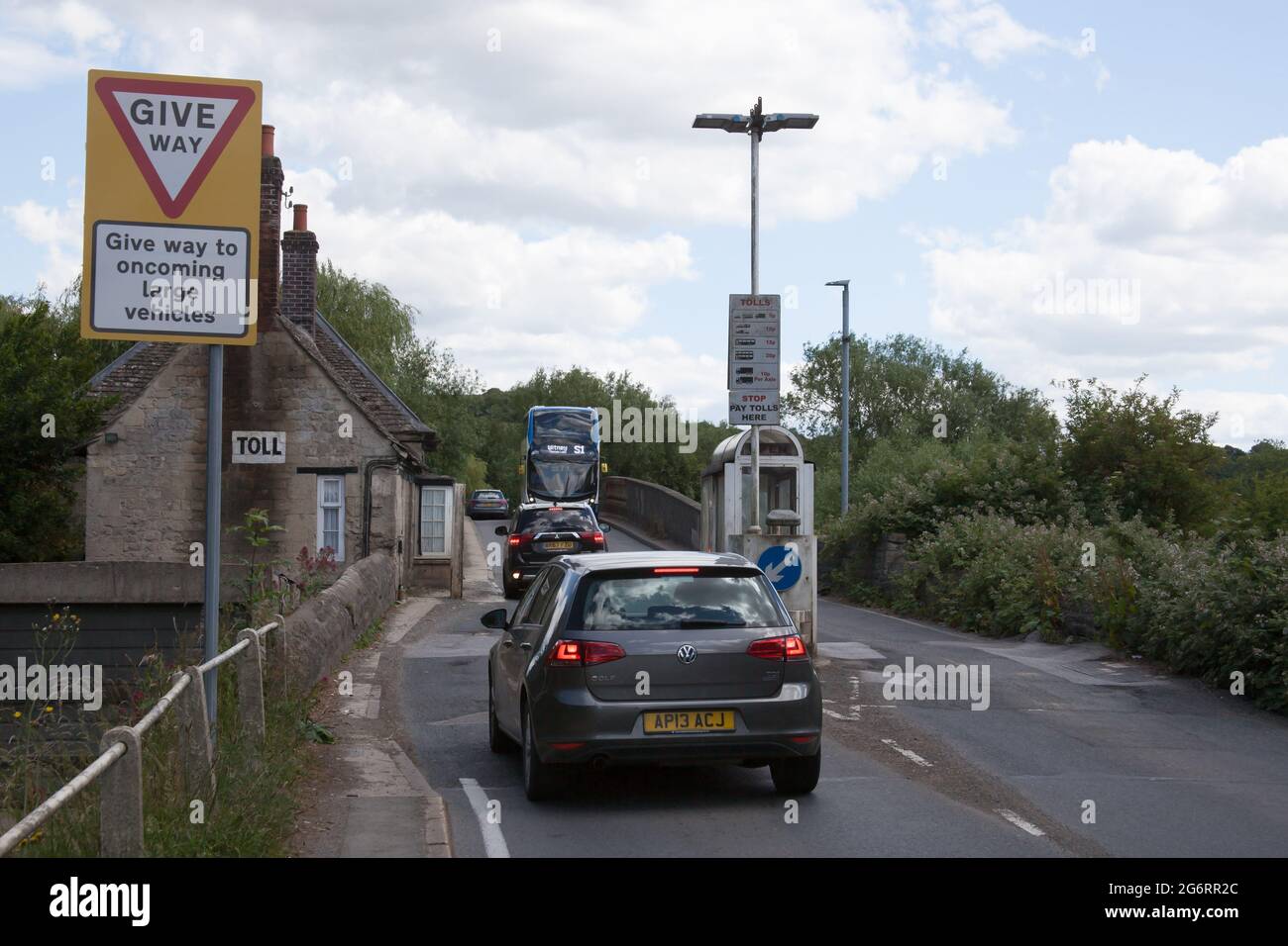 The Swinford Toll bridge near Eynsham in West Oxfordshire in the UK ...